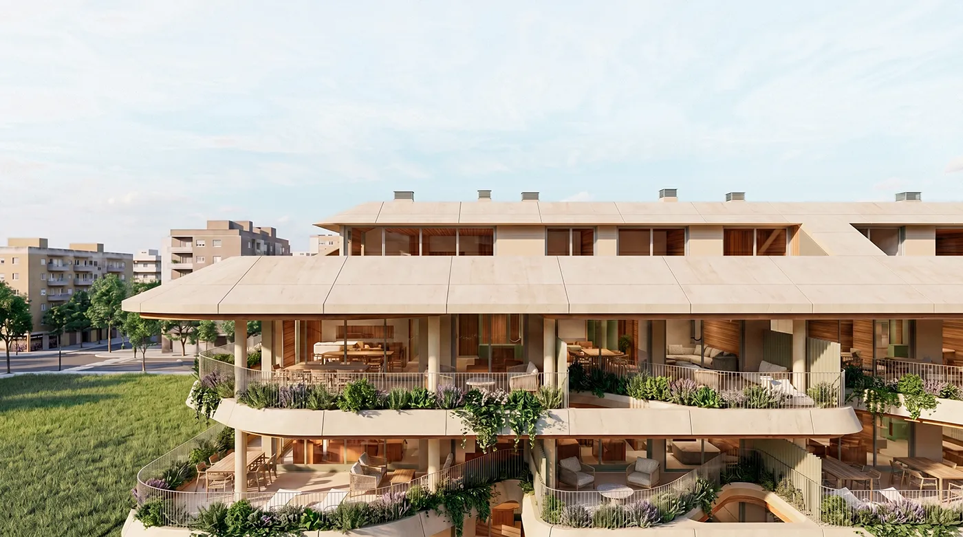 Cascading terraces